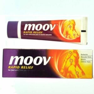 2 pieces Moov Rapid Relief Cream 100gm – Ayurvedic Pain Relief for Backaches & Muscle Pain