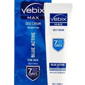 Vebix Max Deodorant Cream – Extra-Long Lasting | 25ml Once-a-Week Formula for Men